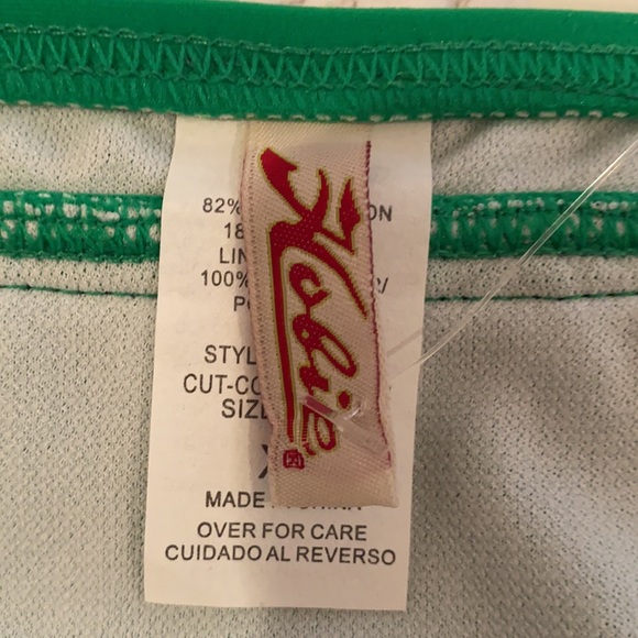 Hobie Striped Tankini NWT Size XL Green - Picture 5 of 8